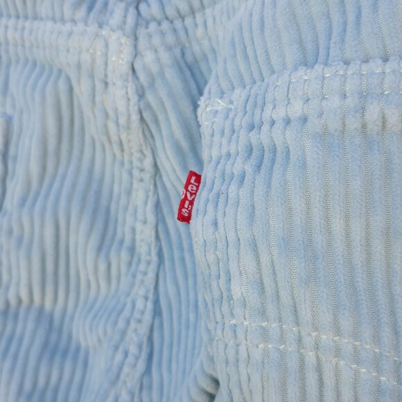 Levis 559 Men’s Size 38 x 30 Premium Wide Leg Soft Corduroy Pants Baby Blue - Picture 4 of 7